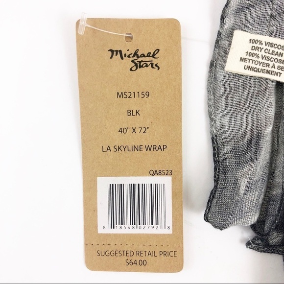 Michael Stars Las Angeles Skyline Scarf Wrap NWT - Picture 5 of 8